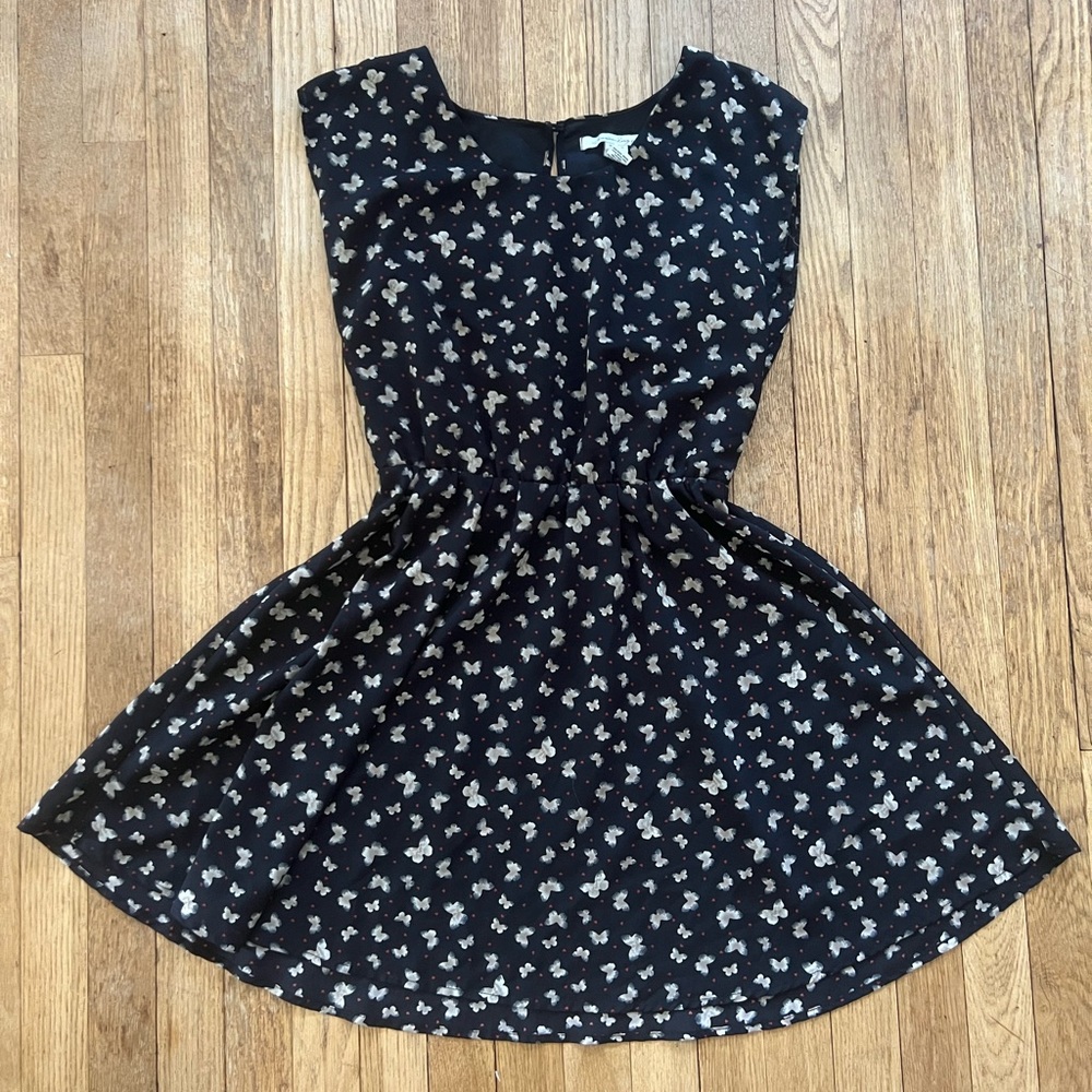 American Rag Butterfly Patterned Dress Size Small